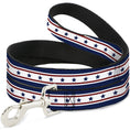 Load image into Gallery viewer, Dog Leash - Americana Stars & Stripes 6 Blue/White/Red