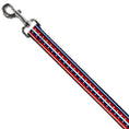 Load image into Gallery viewer, Dog Leash - Americana Stripe w/Stars2 Blue/Red/White