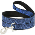 Load image into Gallery viewer, Dog Leash - Bandana/Skulls Baby Blue/Black