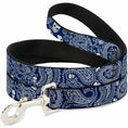 Load image into Gallery viewer, Dog Leash - Bandana/Skulls Royal/White