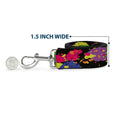 Load image into Gallery viewer, Dog Leash - BD Paint Splatter Black/Neon