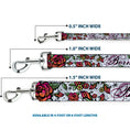 Load image into Gallery viewer, Dog Leash - Born to Blossom White