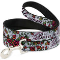 Load image into Gallery viewer, Dog Leash - Born to Blossom White