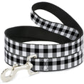 Load image into Gallery viewer, Dog Leash - Buffalo Plaid Black/White