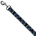 Load image into Gallery viewer, Dog Leash - Butterfly Garden Black/Blue