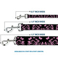 Load image into Gallery viewer, Dog Leash - Butterfly Garden Black/Pink