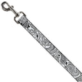 Load image into Gallery viewer, Dog Leash - Bandana/Skulls White/Black