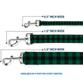Load image into Gallery viewer, Dog Leash - Buffalo Plaid Black/Green