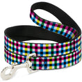 Load image into Gallery viewer, Dog Leash - Buffalo Plaid White/Multi Color