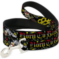 Load image into Gallery viewer, Dog Leash - Born to Raise Hell Black