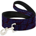 Load image into Gallery viewer, Dog Leash - Buffalo Plaid Abstract White/Black/Turquoise
