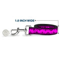 Load image into Gallery viewer, Dog Leash - Boudoir Wallpaper Fuchsia/Black