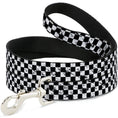 Load image into Gallery viewer, Dog Leash - Checker Weathered Black/White