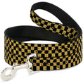 Load image into Gallery viewer, Dog Leash - Checker Weathered Black/Yellow