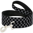 Load image into Gallery viewer, Dog Leash - Checker Black/Gray