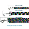 Load image into Gallery viewer, Dog Leash - Checker Black/Multi Pastel
