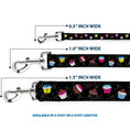 Load image into Gallery viewer, Dog Leash - Cupcake Sprinkles Black/Multi Color