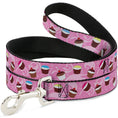 Load image into Gallery viewer, Dog Leash - Cupcake Swirls Pink/Multi Color