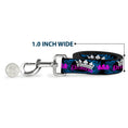 Load image into Gallery viewer, Dog Leash - Crown Princess Oval Black/Turquoise