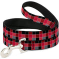 Load image into Gallery viewer, Dog Leash - Checker Mosaic Red