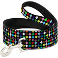 Load image into Gallery viewer, Dog Leash - Diamonds Black/Multi Color