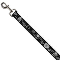 Load image into Gallery viewer, Dog Leash - DJ Skulls Black/Gray