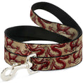 Load image into Gallery viewer, Dog Leash - Dragons Tan