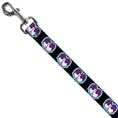 Load image into Gallery viewer, Dog Leash - Dopey Eyes Black/Baby Blue/Purple