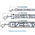 Load image into Gallery viewer, Dog Leash - Dominoes Black/White/Black