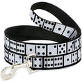 Load image into Gallery viewer, Dog Leash - Dominoes Black/White/Black