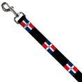 Load image into Gallery viewer, Dog Leash - Dominican Republic Flags/Black Blocks