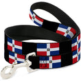 Load image into Gallery viewer, Dog Leash - Dominican Republic Flags/Black Blocks