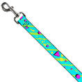 Load image into Gallery viewer, Dog Leash - Eighties Party Blue/Yellow/Pink