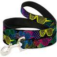 Load image into Gallery viewer, Dog Leash - Eighties Shades Black/Neon