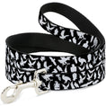 Load image into Gallery viewer, Dog Leash - Eagle Silhouettes Scattered Black/White