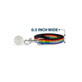 Load image into Gallery viewer, Dog Leash - EQUALITY/Stripe Rainbow/White