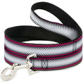 Load image into Gallery viewer, Dog Leash - Fish Tail Fuchsia/Black/White