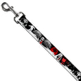 Load image into Gallery viewer, Dog Leash - Fright Night Black/White/Red