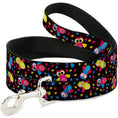 Load image into Gallery viewer, Dog Leash - Flying Owls w/Leaves Black/Multi Color
