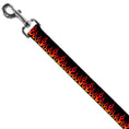 Load image into Gallery viewer, Dog Leash - Flames Black/Orange/Red