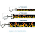 Load image into Gallery viewer, Dog Leash - Flames Black/Yellow/Orange