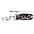 Load image into Gallery viewer, Dog Leash - Flying Pigs Black/White/Pink