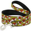 Load image into Gallery viewer, Dog Leash - Fox Face Scattered Warm Olive