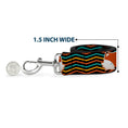 Load image into Gallery viewer, Dog Leash - Fox Face/Stripes Black/Multi Color