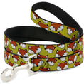 Load image into Gallery viewer, Dog Leash - Fox Face Scattered Warm Olive2
