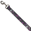 Load image into Gallery viewer, Dog Leash - Girlie Skull Gray