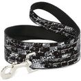 Load image into Gallery viewer, Dog Leash - Grunge Bricks Black/White