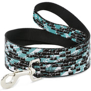 Dog Leash - Grunge Bricks Green