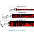 Load image into Gallery viewer, Dog Leash - Graveyard Black/Red
