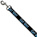 Load image into Gallery viewer, Buckle-Down Dog Leash - GET WET Black/Baby Blue